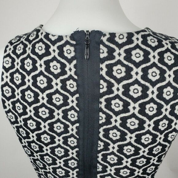 Cynthia Rowley Black White Dress Sleeveless sz S Stretch Skater Dress Fit Flare - Picture 5 of 6
